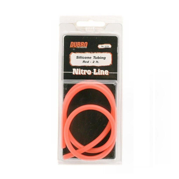 MANGUEIRA DE COMBUSTÍVEL TUBO DE SILICONE VERMELHO 60,9 CM PARA AUTOMODELOS E AEROS DUBRO 2234